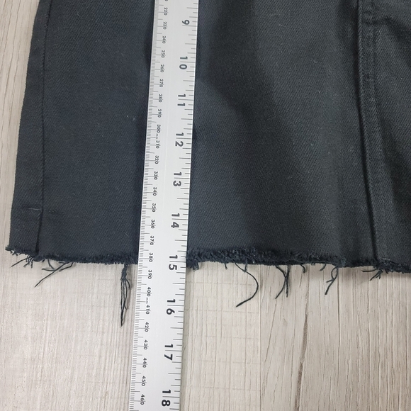 Wilfred Free Tanit Denim Raw Hem Skirt Black - Picture 7 of 8